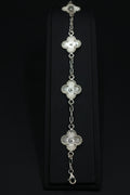 Pulsera Trébol Láser en Plata 9.25 S925