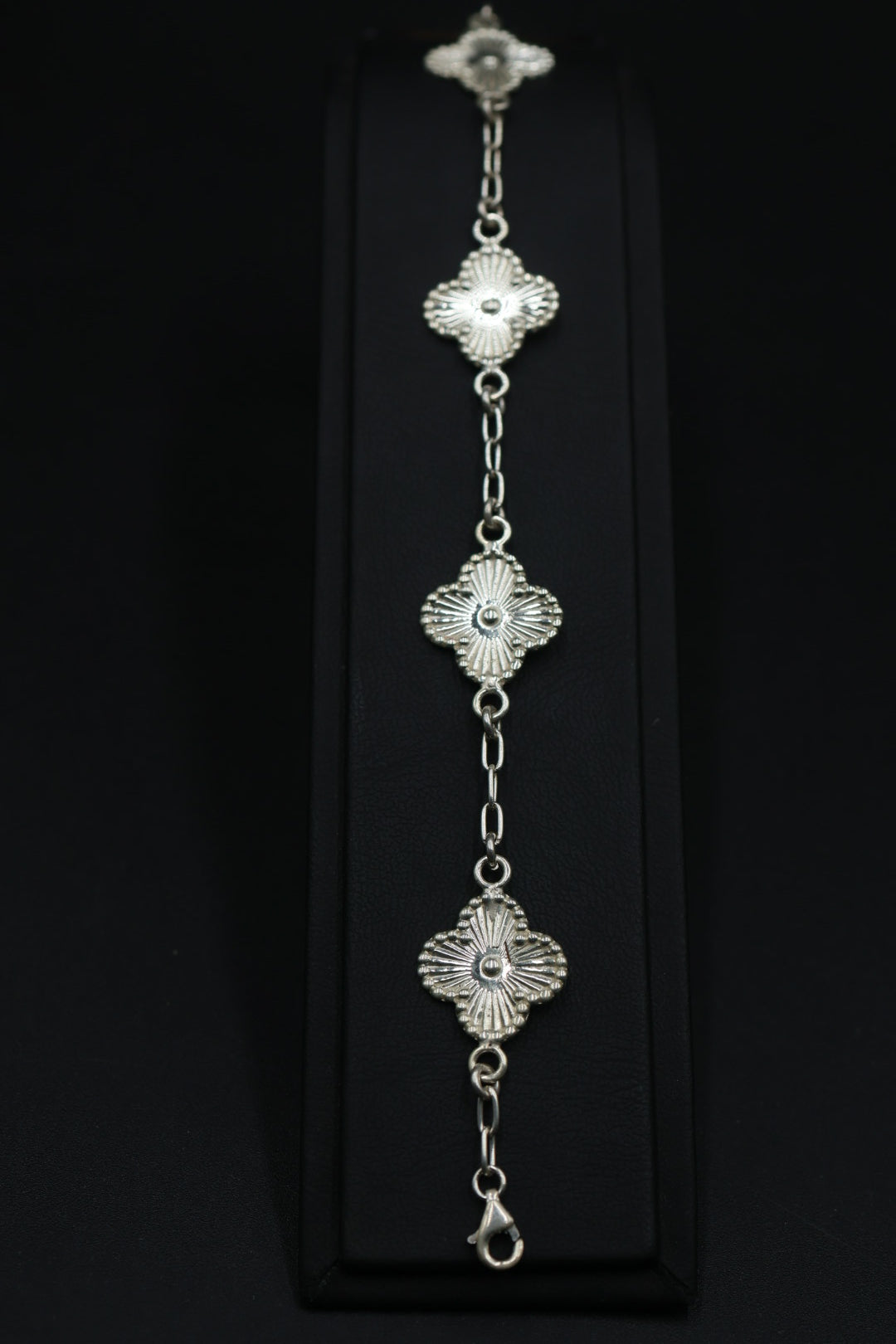 Pulsera Trébol Láser en Plata 9.25 S925