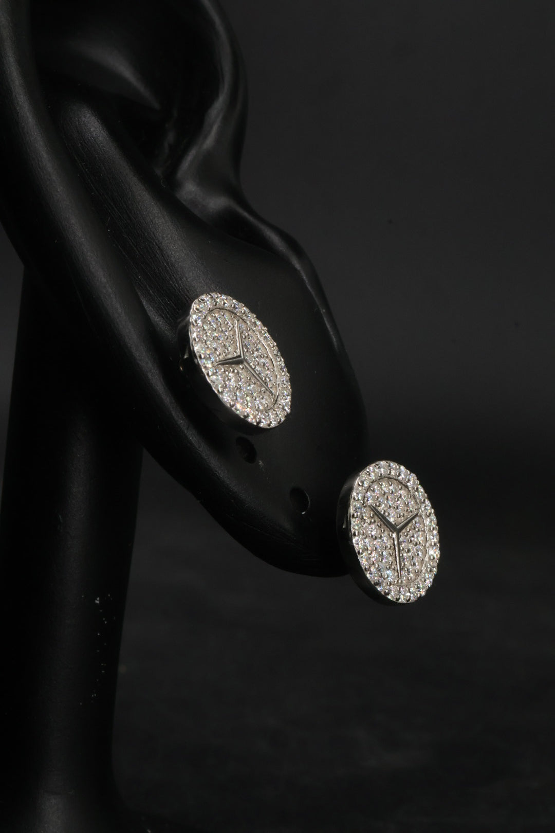 Aretes en Plata 925 Estrella Silver - Moissanita.