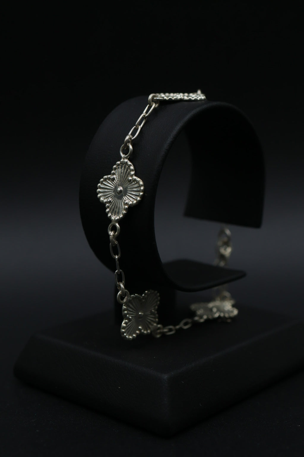 Pulsera Trébol Láser en Plata 9.25 S925
