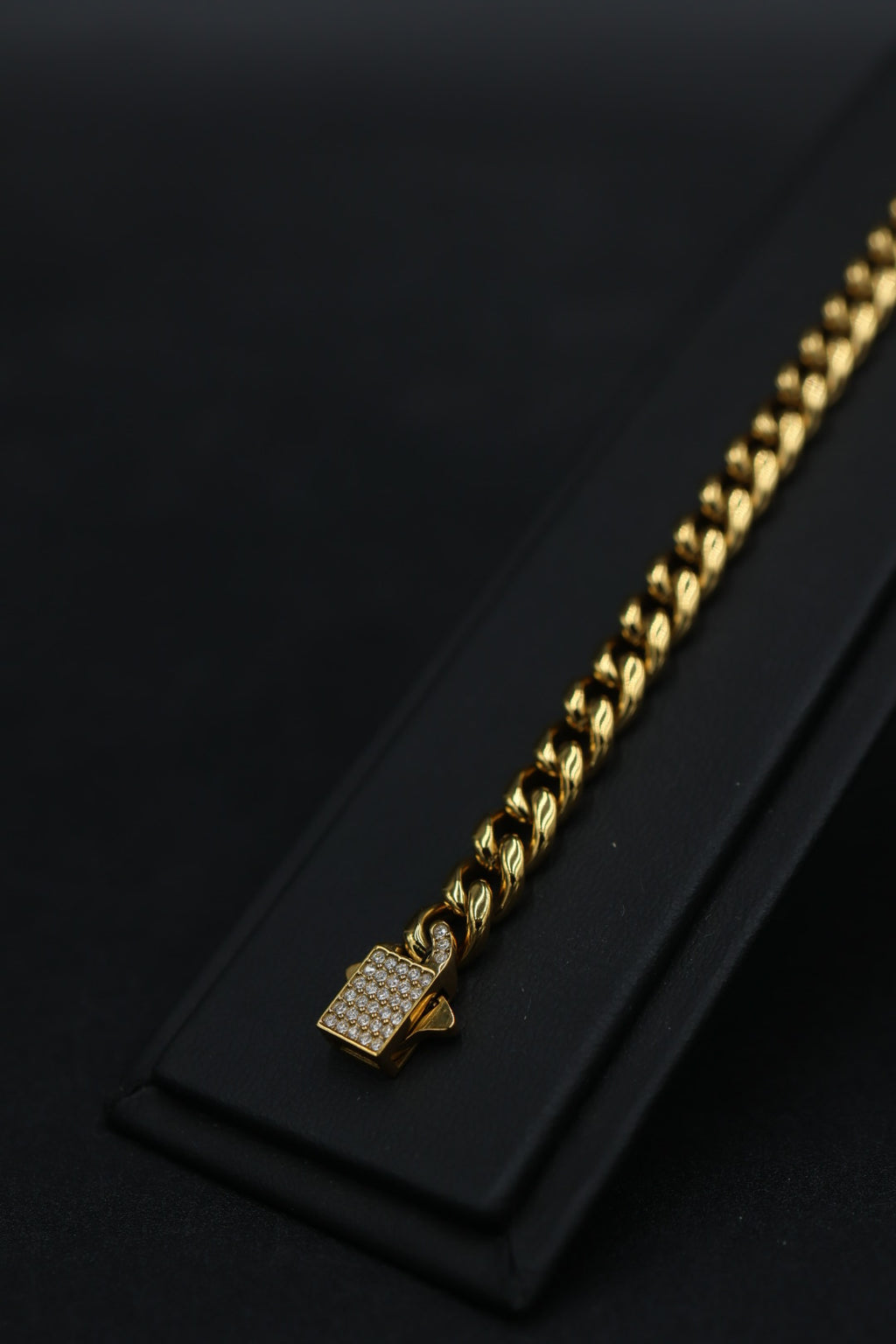 Pulsera Cubana con Broche Iced