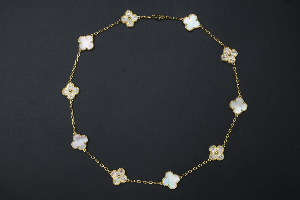 Collar VCA Alhambra 10 Motivos - Gold Nácar Diamonds.