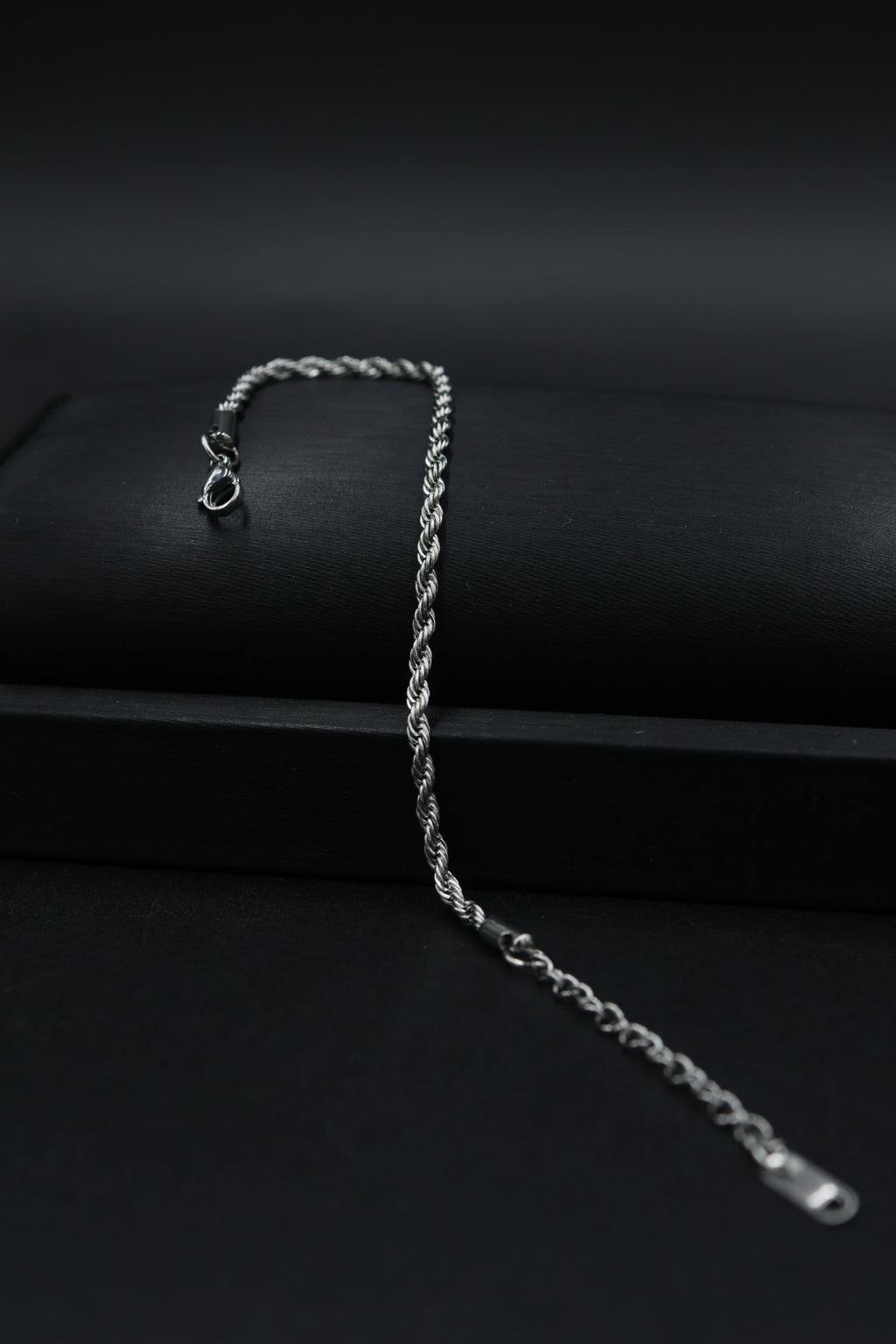 Pulsera Torsal Plateada con Extensible AI316L