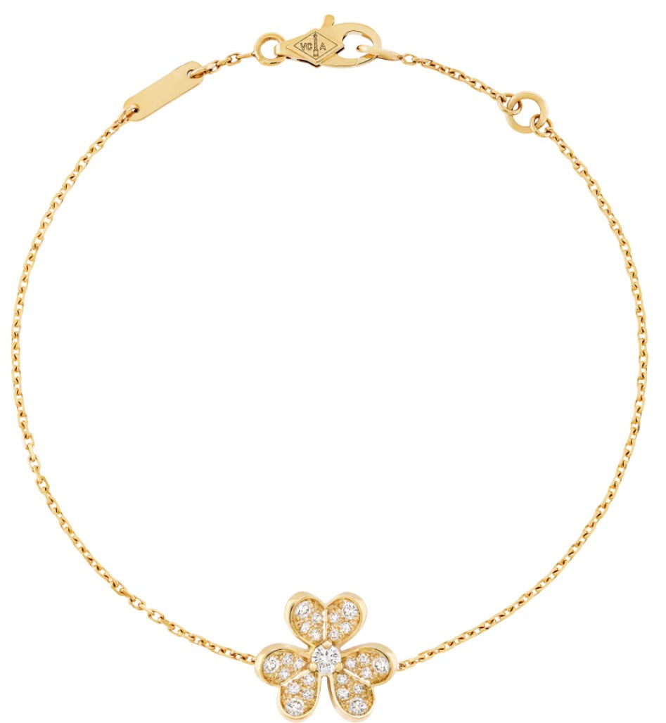 Pulsera VCA Frivole Minimodelo 1:1 Gold - Zirconias.