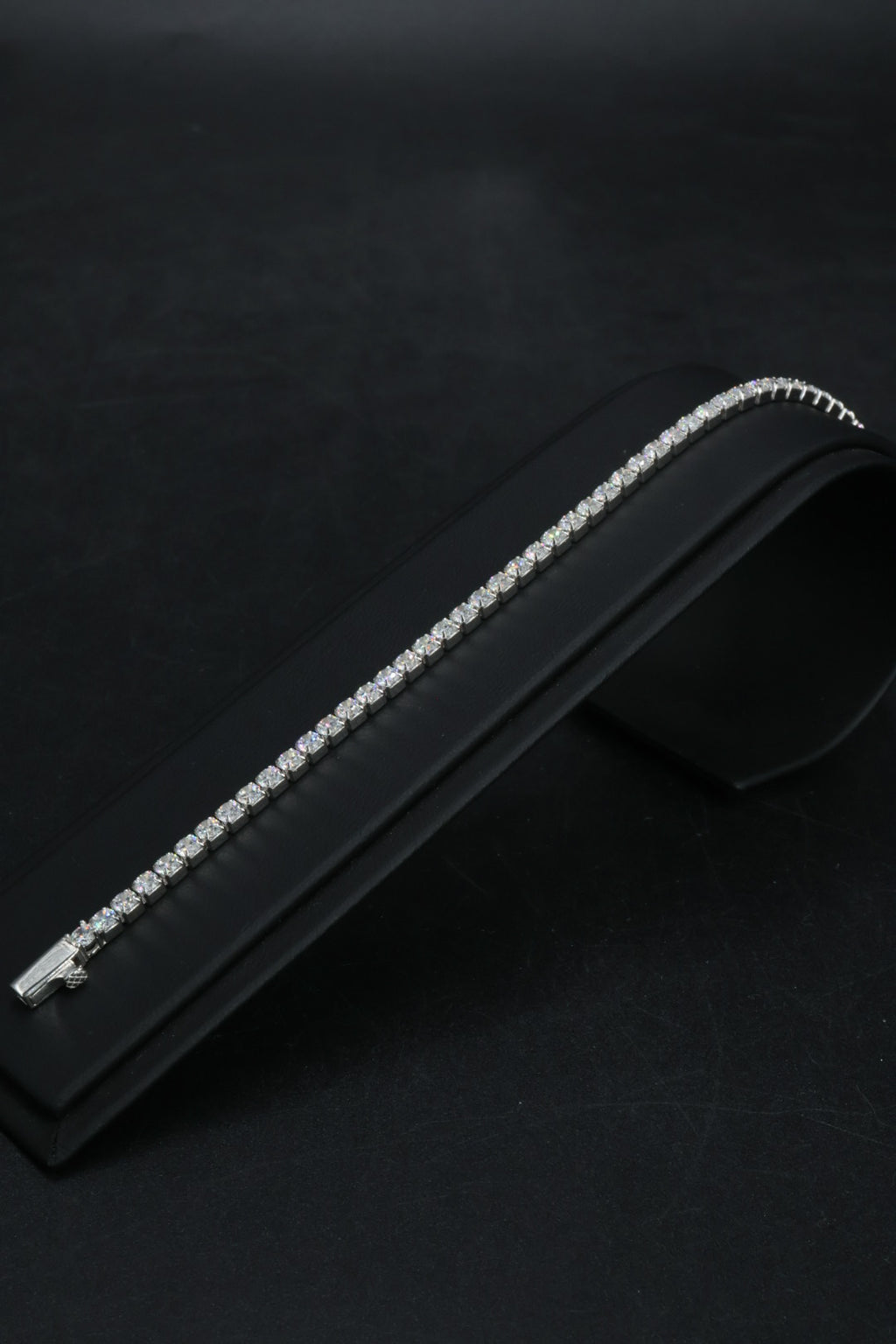 Pulsera Tenis -  Broche de un toque 3 mm.