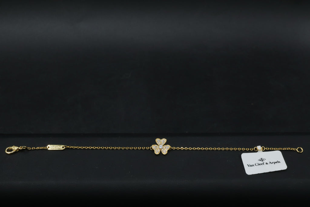 Pulsera VCA Frivole Minimodelo 1:1 Gold - Zirconias.