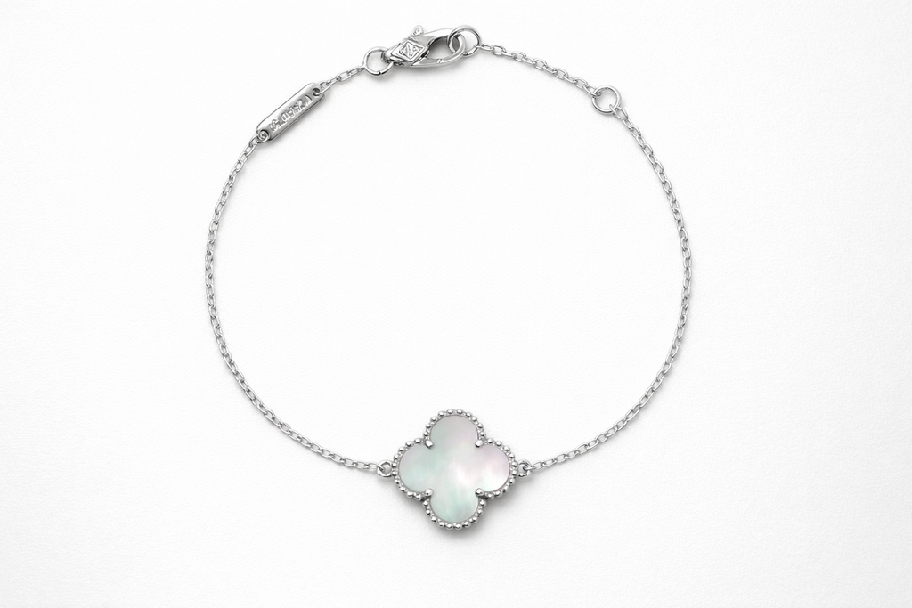 Pulsera VCA Sweet Alhambra 1:1 Silver Nácar.