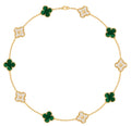 Collar VCA Alhambra 10 Motivos - Gold Malaquita Diamonds.