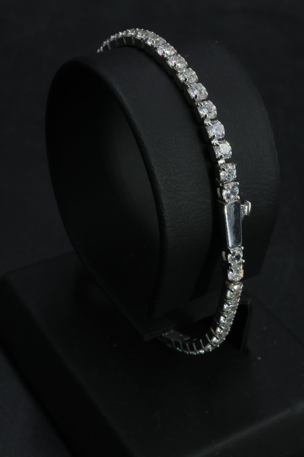 Pulsera Tenis -  Broche de un toque 3 mm.