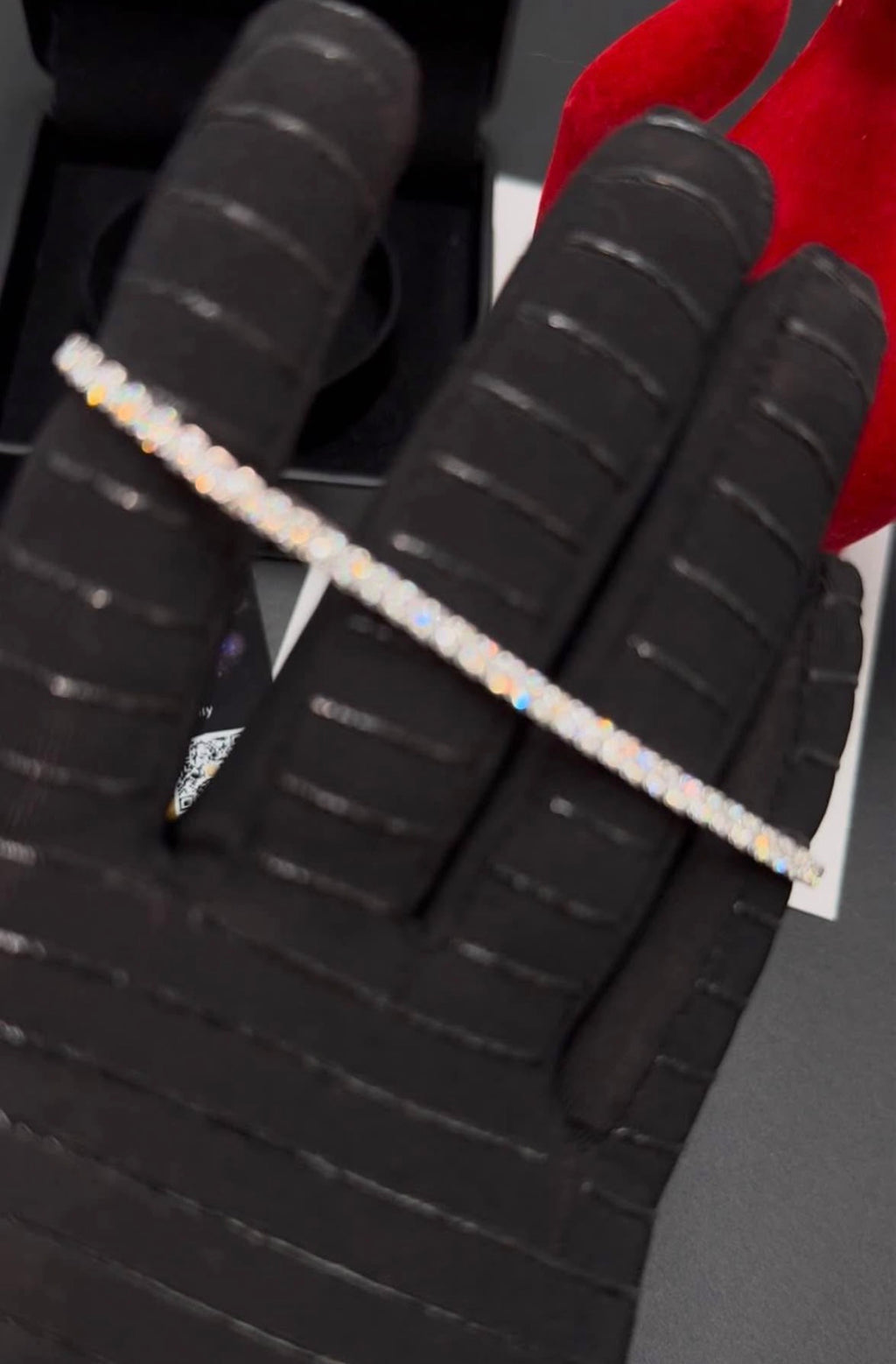 Pulsera Tenis Elástica - Moissanita