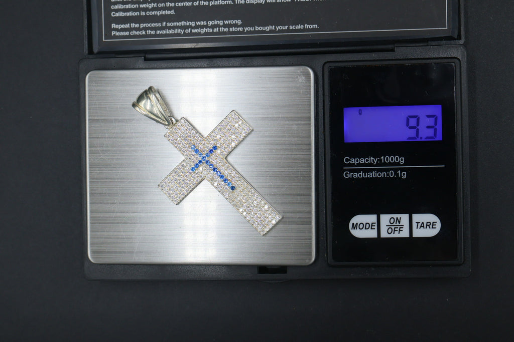 Dije de Cruz con Zirconias S925
