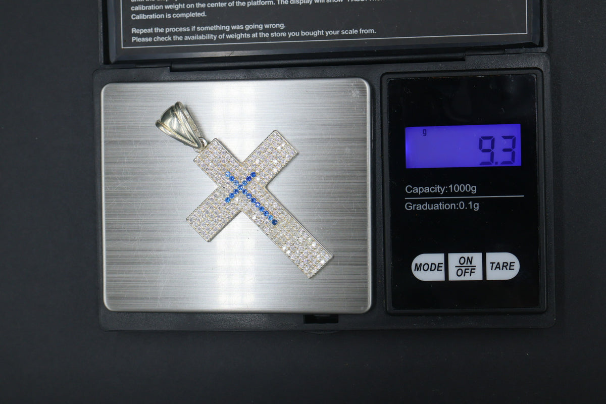 Dije de Cruz con Zirconias S925