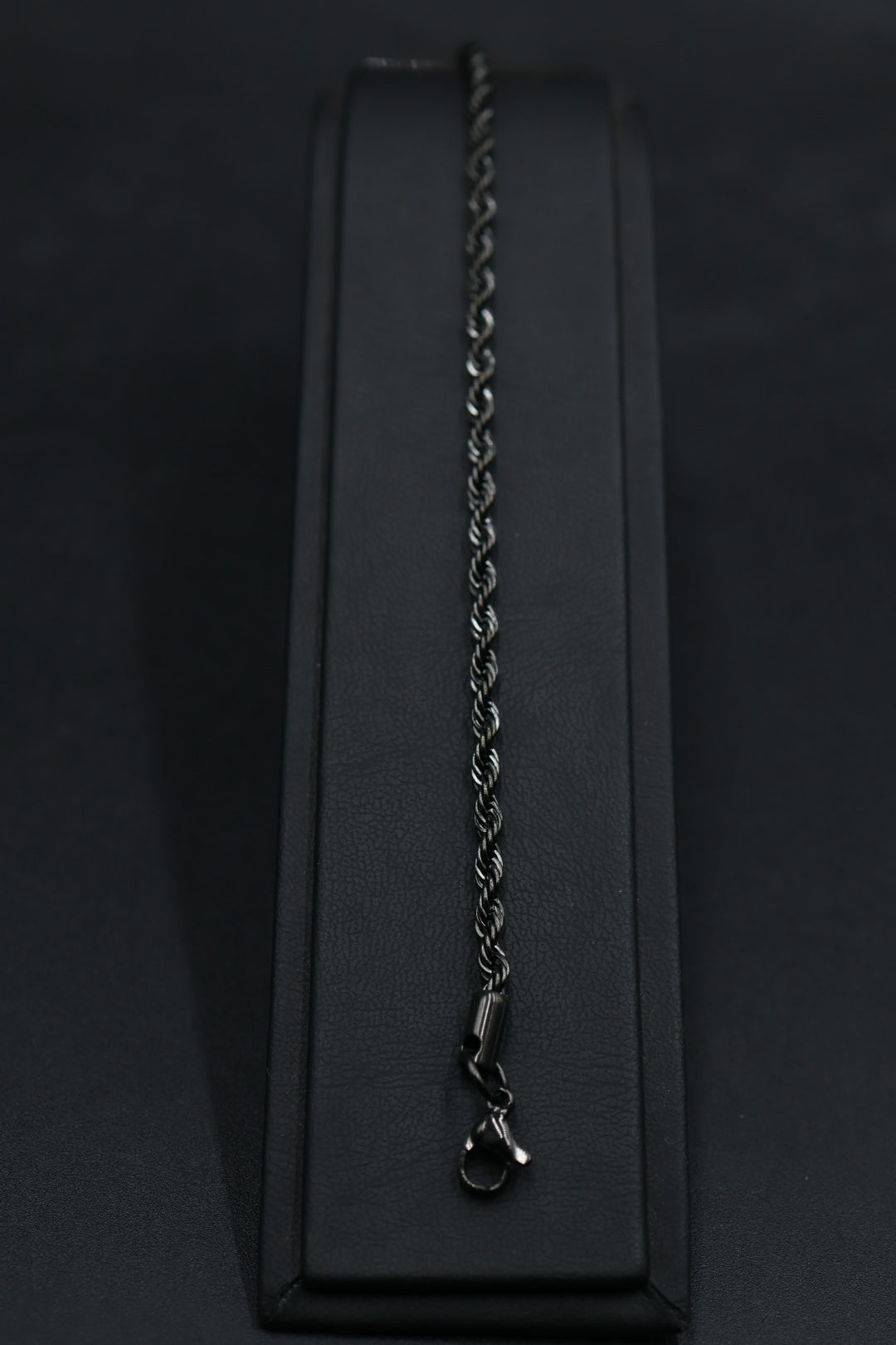 Pulsera Torsal Negra con Extensible AI316L