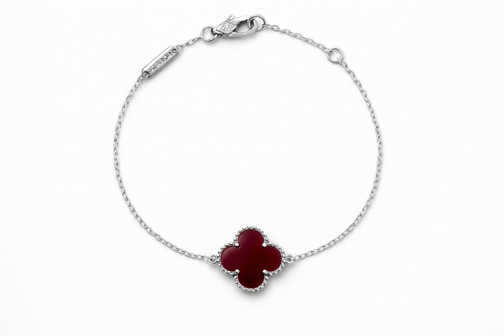 Pulsera VCA Sweet Alhambra 1:1 Silver Cornalina.