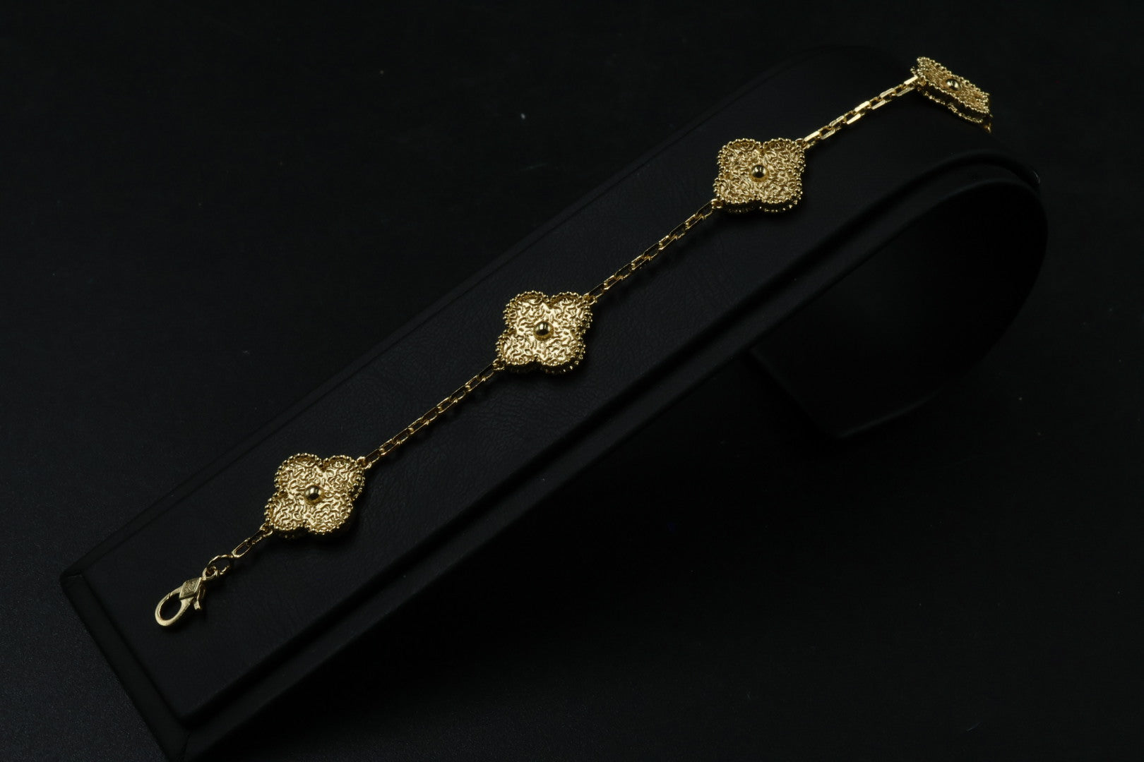 Pulsera VCA Alhambra 1:1 Gold Textura
