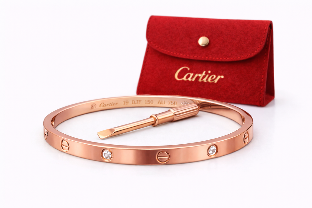Brazalete Cartier Love Diamonds - Rosa