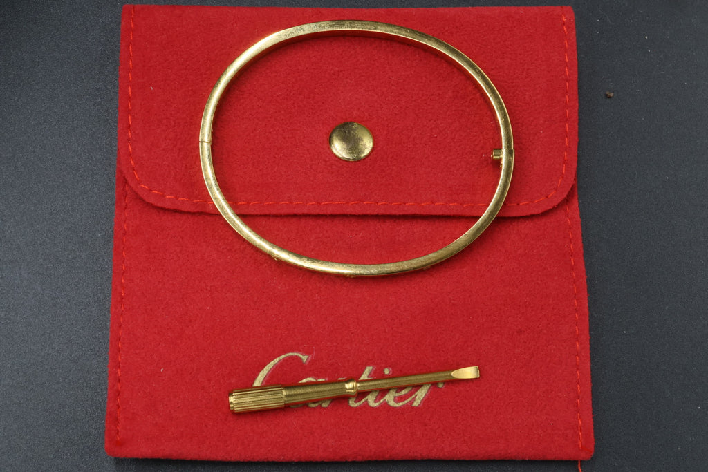 Brazalete Cartier Love Diamonds - Dorado