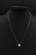 Collar 1 Trébol Blanco en Plata .925 S925
