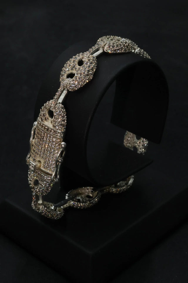 Pulsera Cubana Tejido GG.