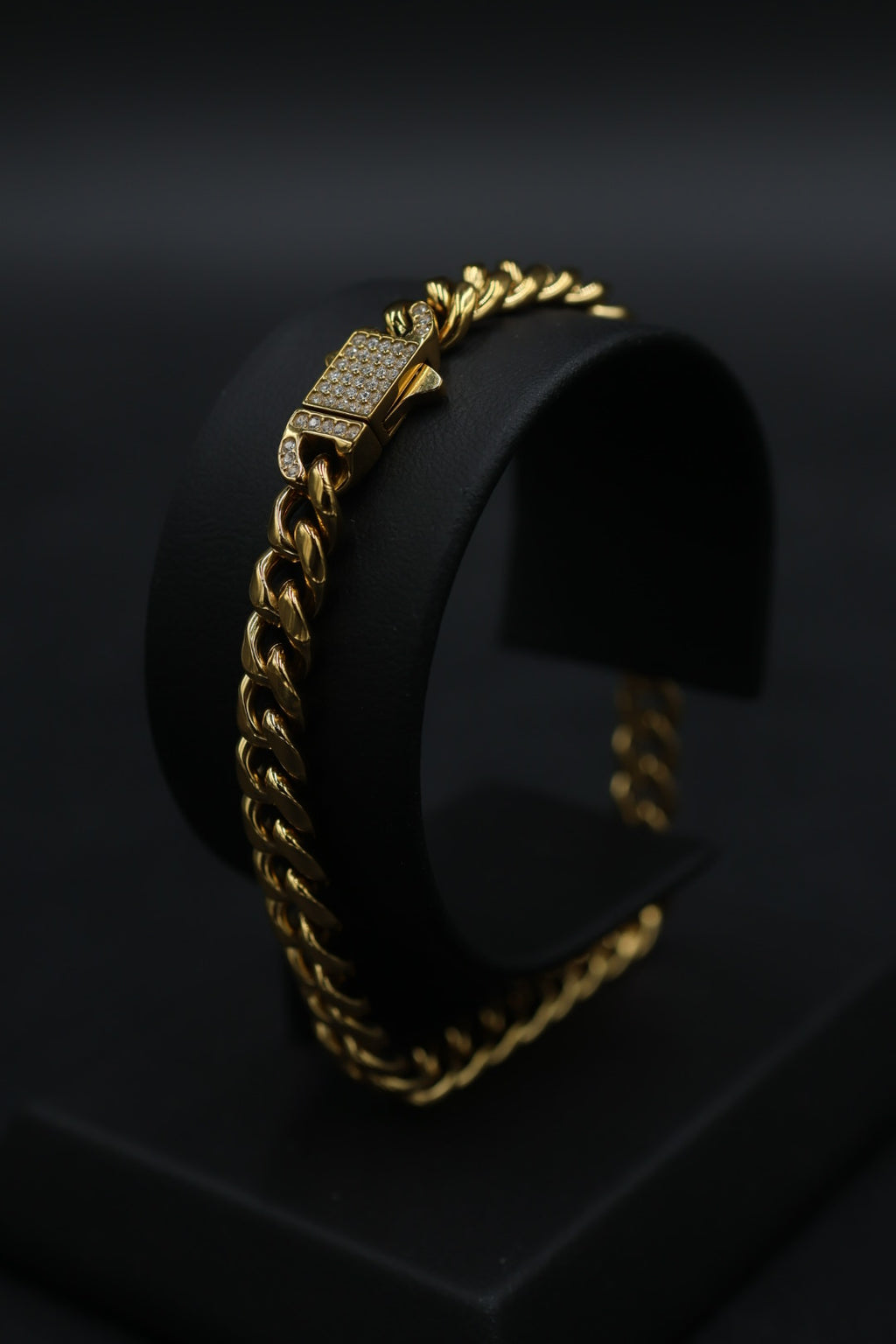 Pulsera Cubana con Broche Iced