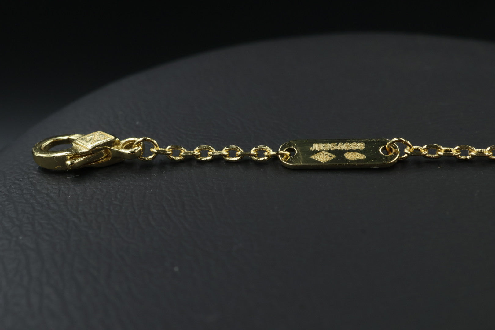Collar Vintage Alhambra 1:1 Gold Onyx.
