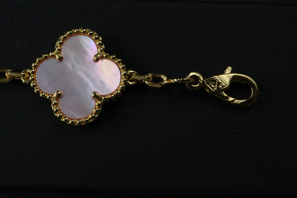 Pulsera VCA Alhambra 1:1 Gold Coral - Diamonds