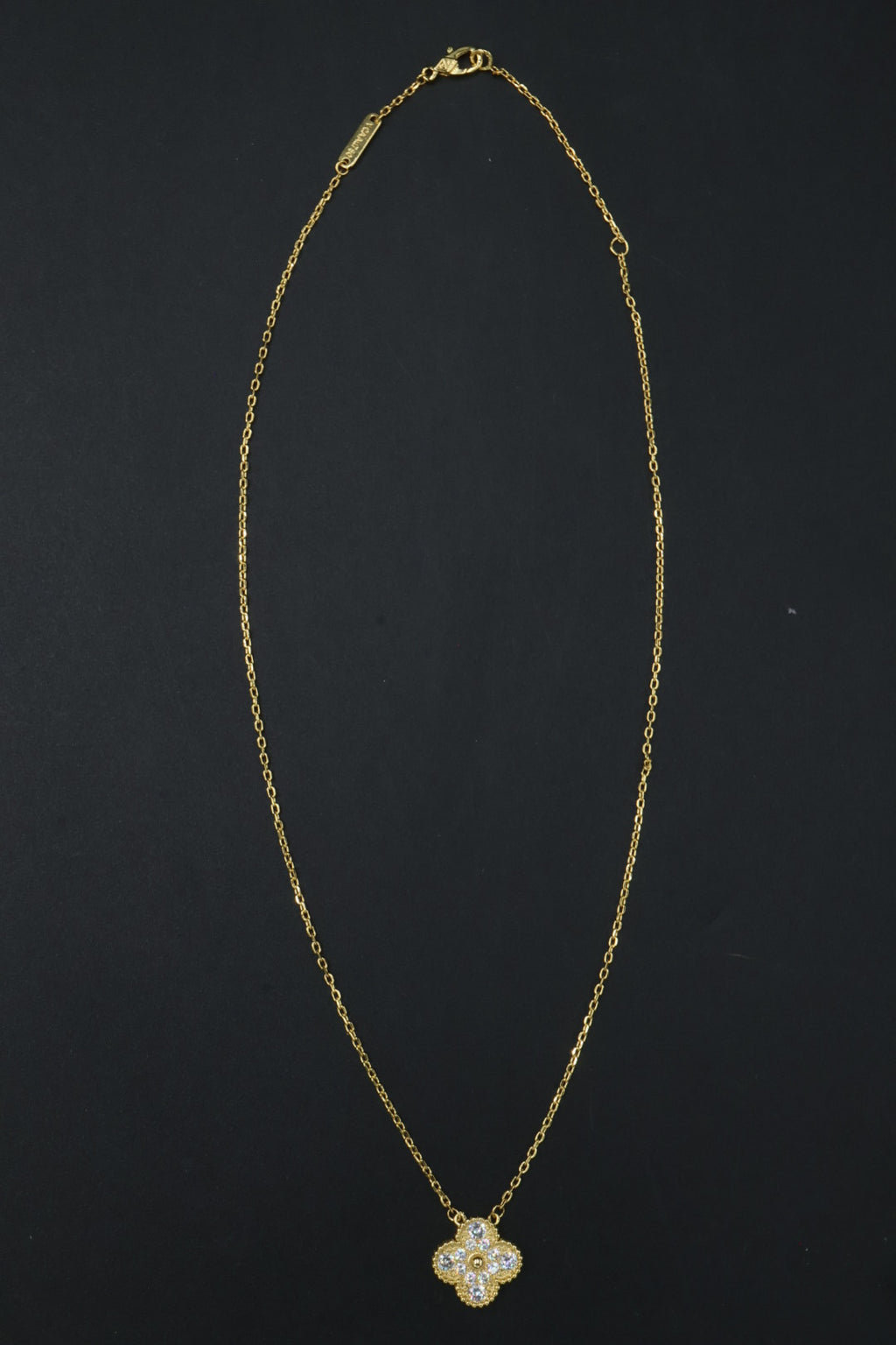 Collar Vintage Alhambra 1:1 Gold Diamonds.
