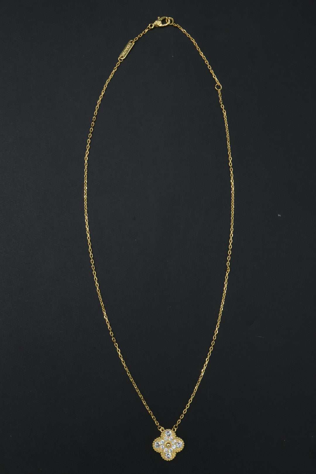 Collar Vintage Alhambra 1:1 Gold Diamonds.