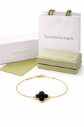Pulsera VCA Sweet Alhambra 1:1 Gold Onyx.