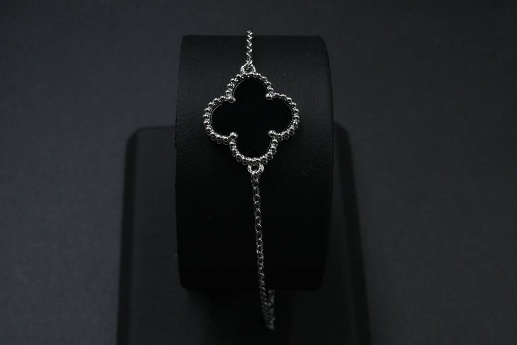Pulsera VCA Sweet Alhambra 1:1 Silver Onyx.