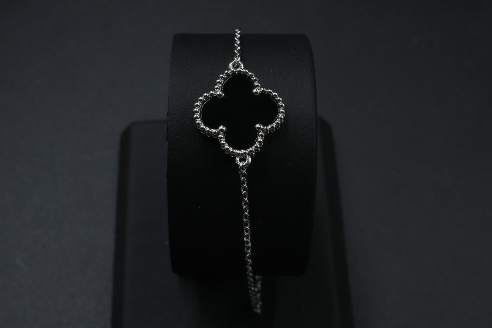 Pulsera VCA Sweet Alhambra 1:1 Silver Onyx.