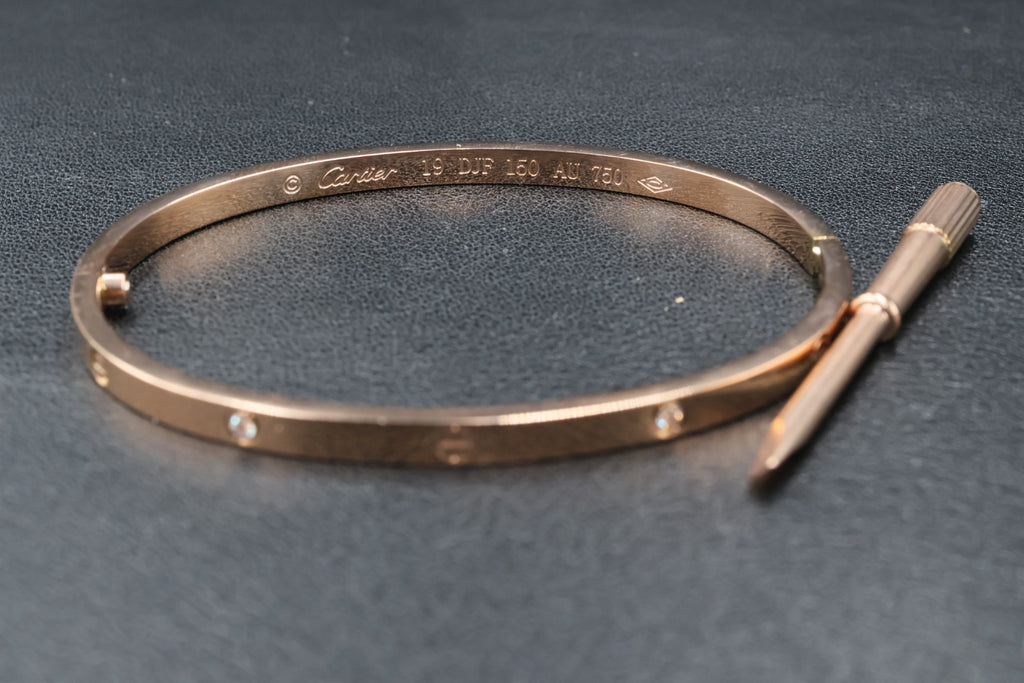 Brazalete Cartier Love Diamonds - Rosa