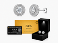 Aretes en Plata 925 Full Double Circle Silver - Moissanita.