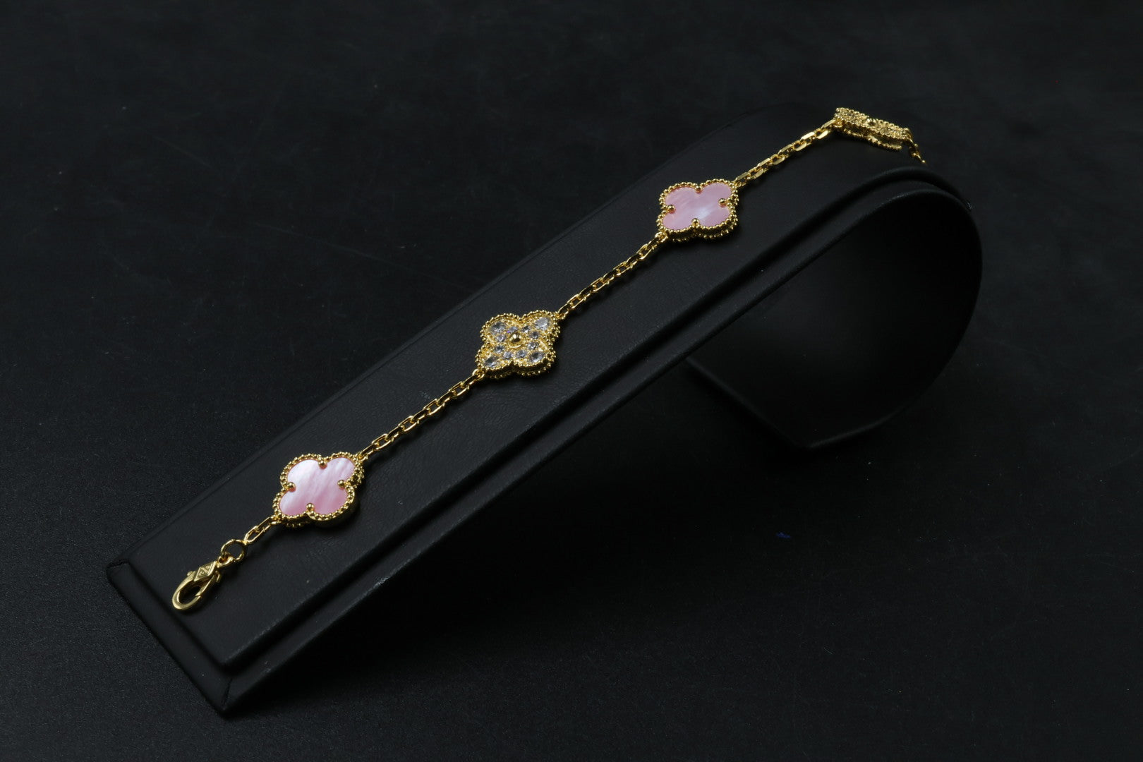 Pulsera VCA Alhambra 1:1 Gold Coral - Diamonds