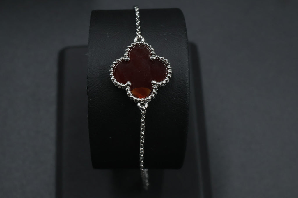 Pulsera VCA Sweet Alhambra 1:1 Silver Cornalina.