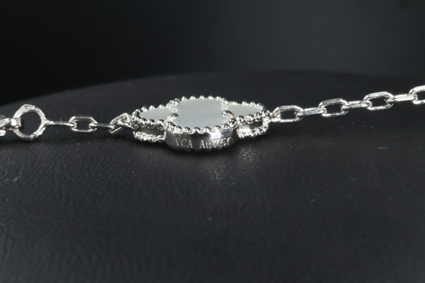 Collar VCA Alhambra 10 Motivos - Silver Nácar Diamonds.