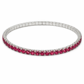 Pulsera Tenis Elástica Rosa Mexicano