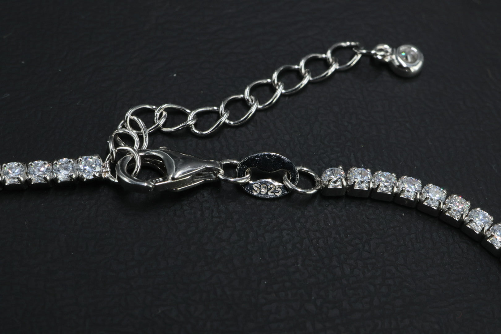 Pulsera Tenis Corazón Plata