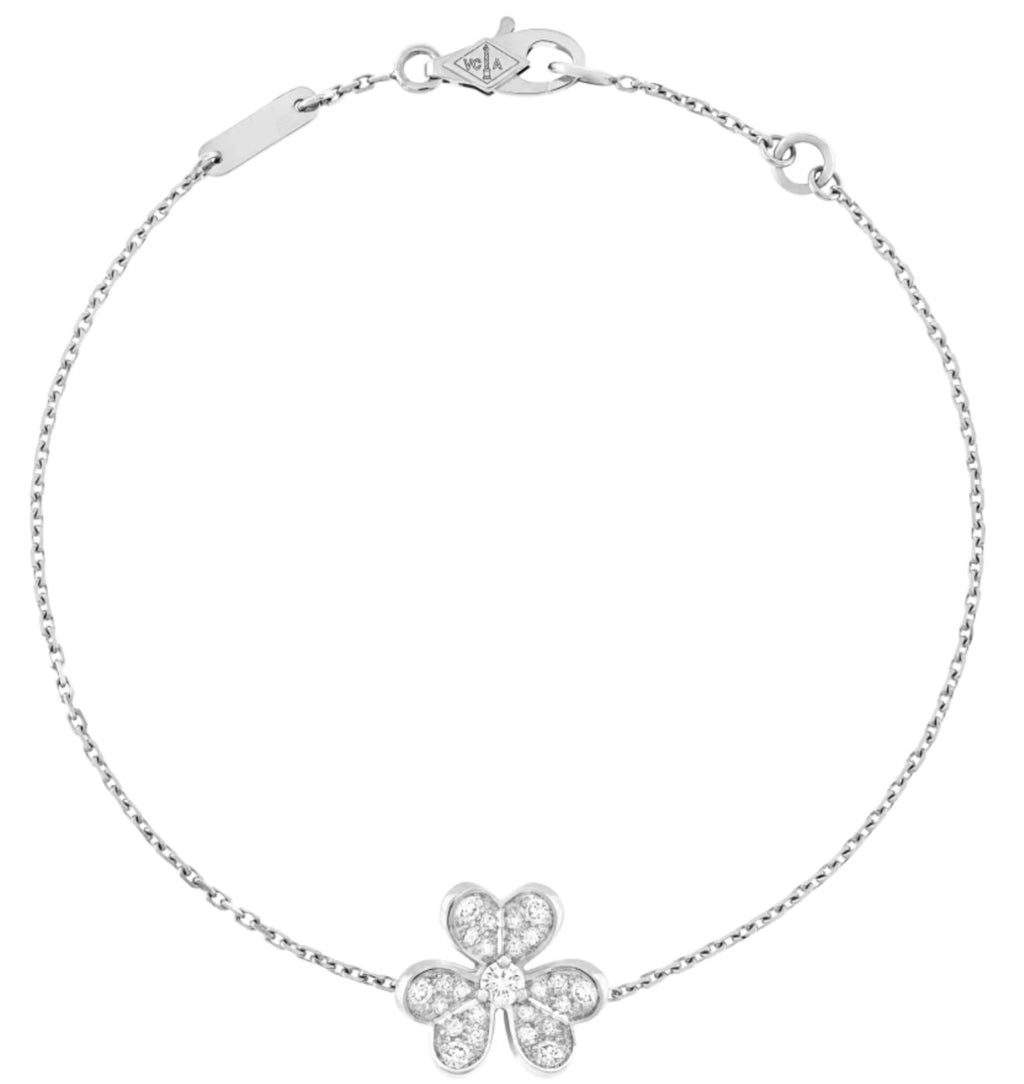 Pulsera VCA Frivole Minimodelo 1:1 Silver - Zirconias.