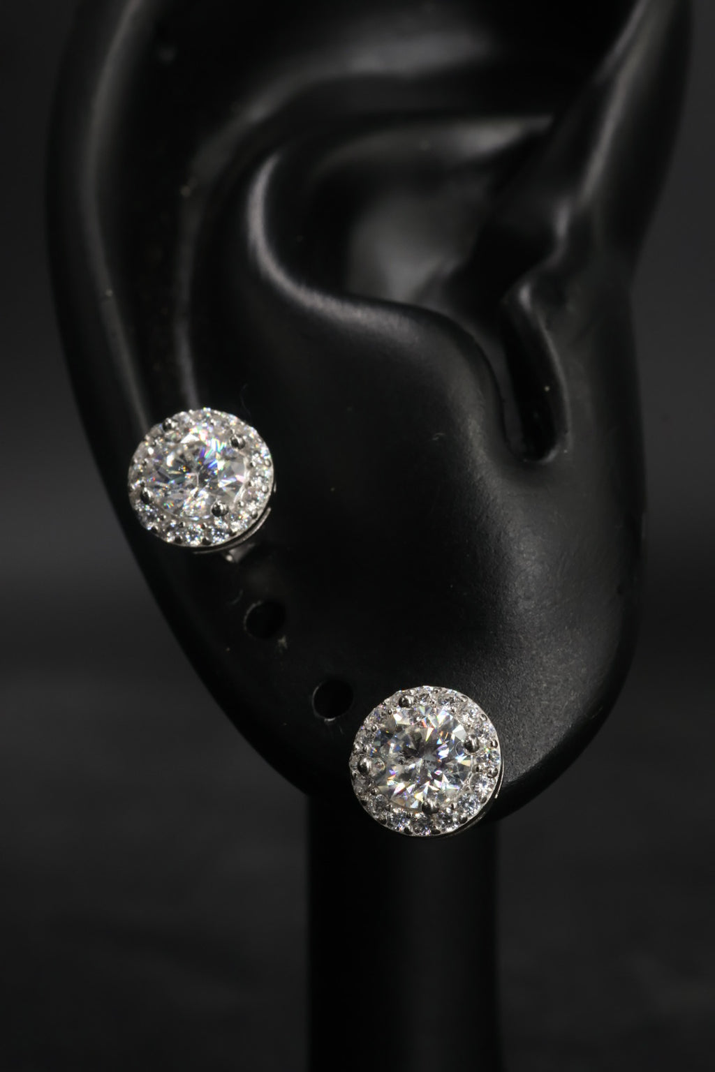 Aretes en Plata 925 Perfect Circle - Moissanita D 0.5 ct.
