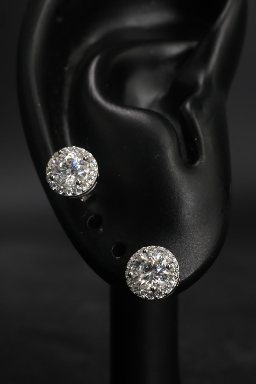 Aretes en Plata 925 Perfect Circle - Moissanita D 0.5 ct.