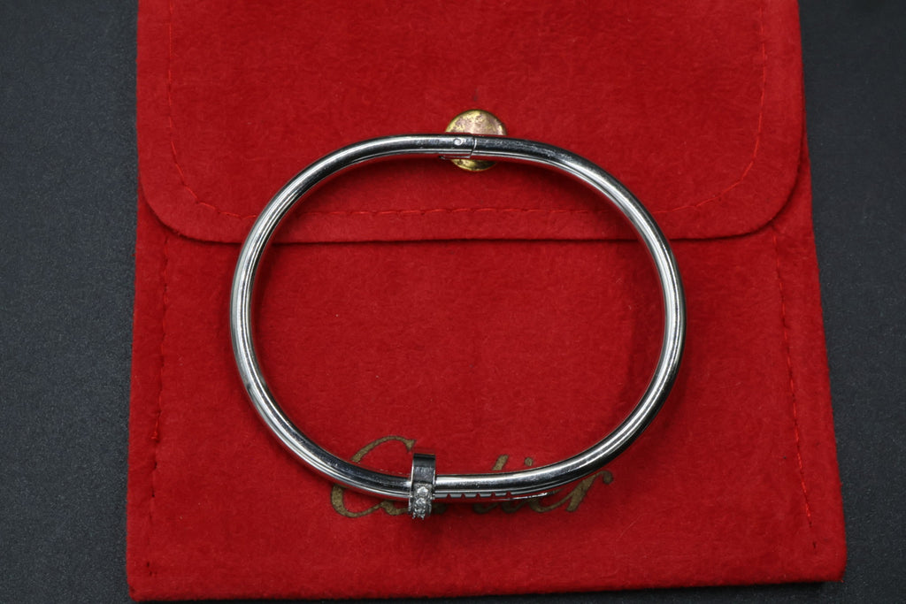 Brazalete Cartier Juste Un Clou Drill - Plateado