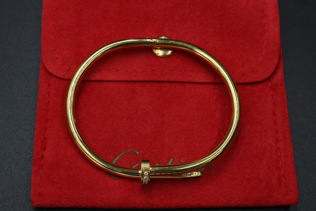 Brazalete Cartier Juste Un Clou Drill - Dorado