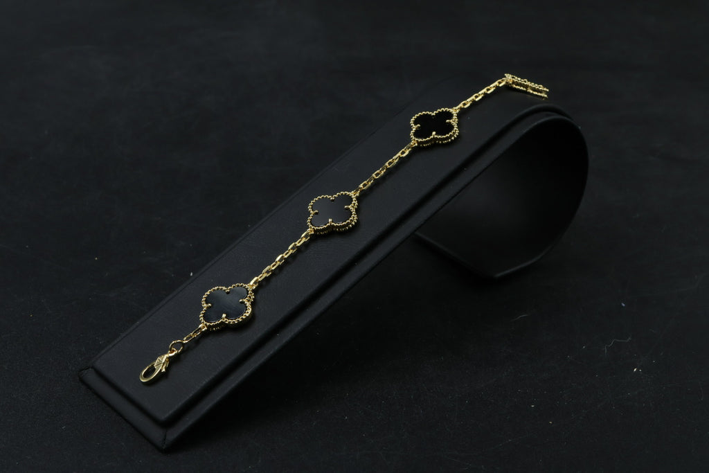 Pulsera VCA Alhambra 1:1 Gold Onyx
