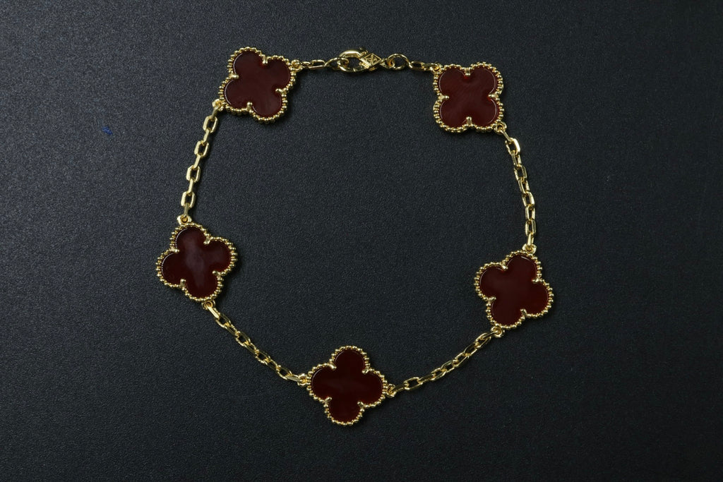 Pulsera VCA Alhambra 1:1 Gold Cornalina