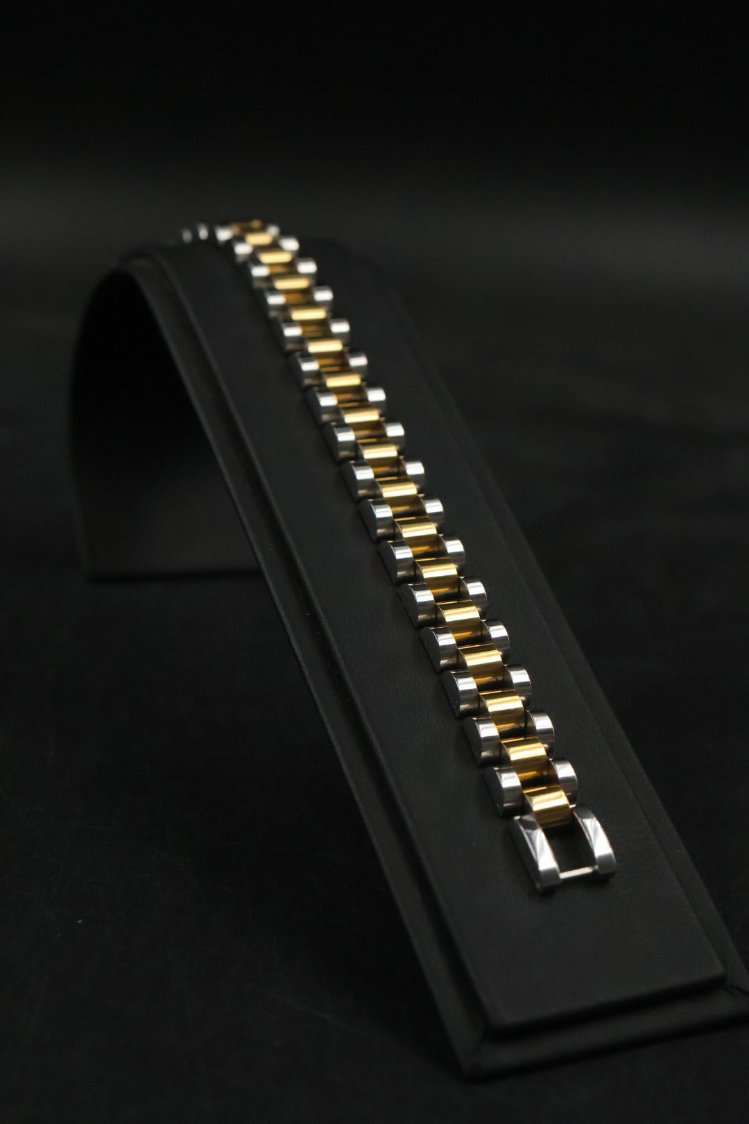Pulsera Rolex Plateada con Dorado