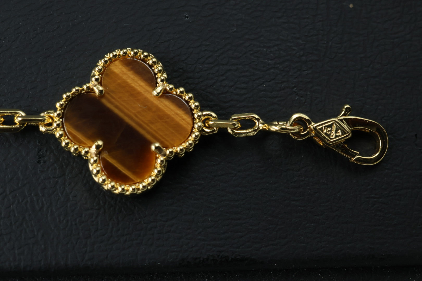 Pulsera VCA Alhambra 1:1 Gold Ojo de Tigre - Diamonds