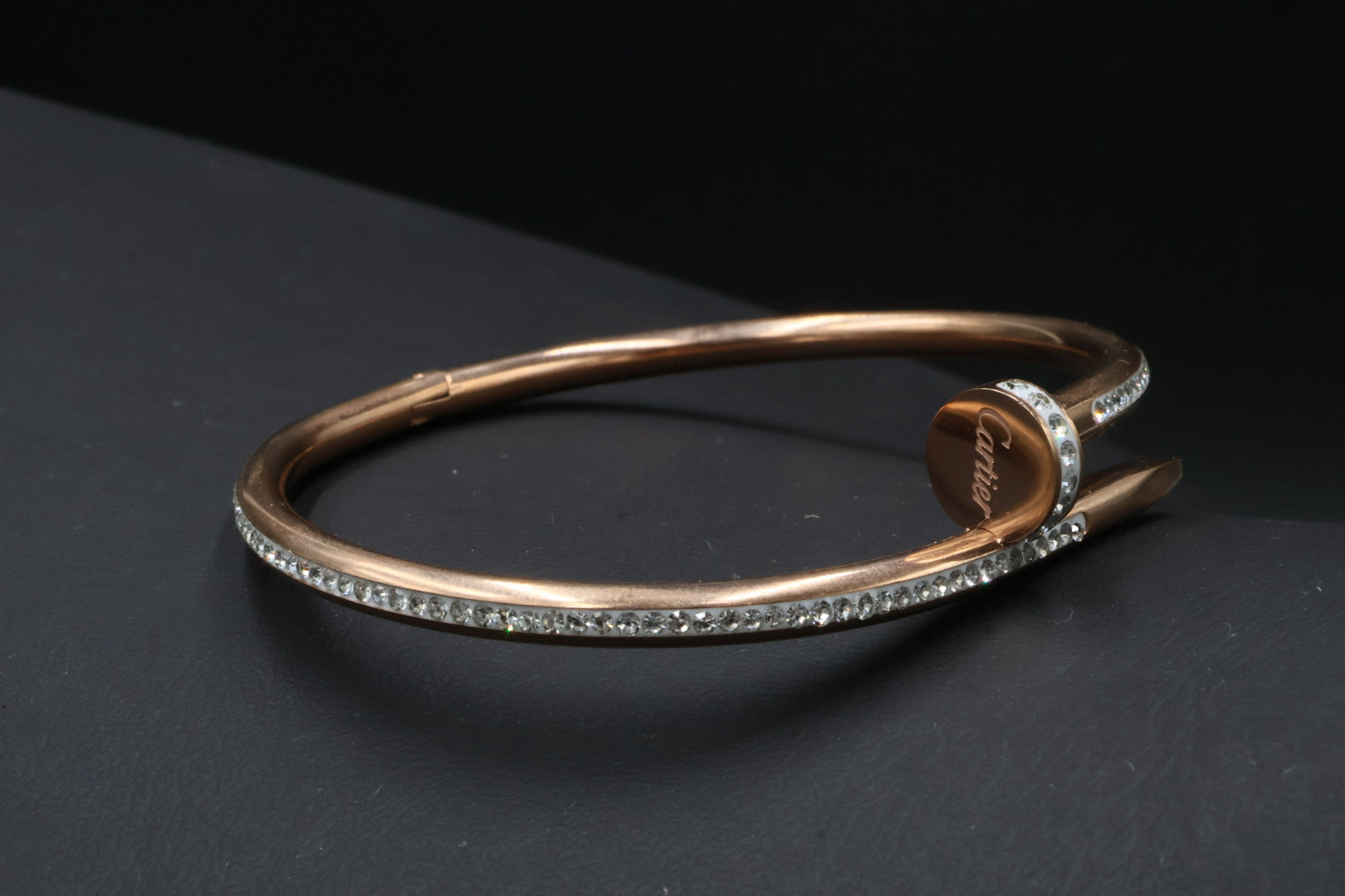 Brazalete Cartier Juste Un Clou Iced - Rose Gold