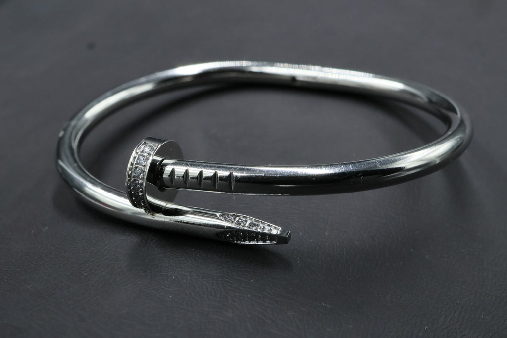 Brazalete Cartier Juste Un Clou Drill - Plateado