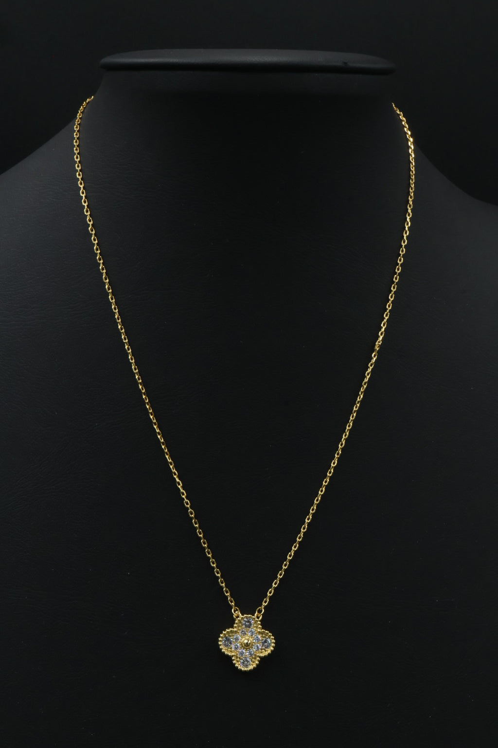 Collar Vintage Alhambra 1:1 Gold Diamonds.